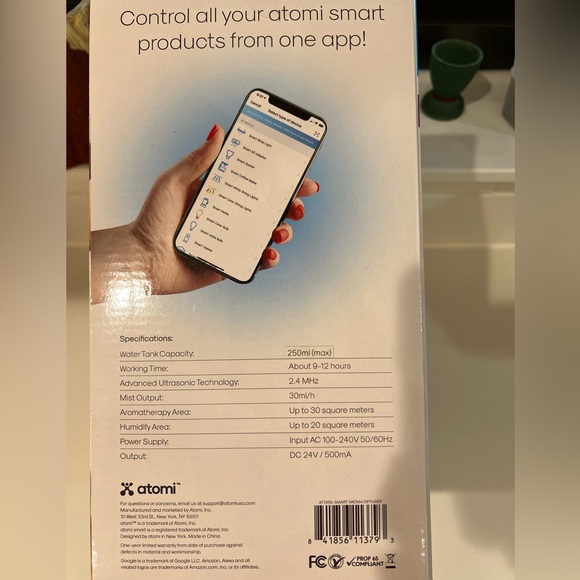 NIB Atomi Smart Aroma Dual Action Diffuser and Humidifier - Picture 11 of 12